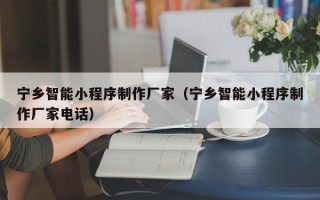 宣汉宁乡智能小程序制作厂家（宁乡智能小程序制作厂家电话）